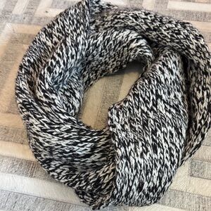 Black and White Knit Infinity Scarf Jcrew